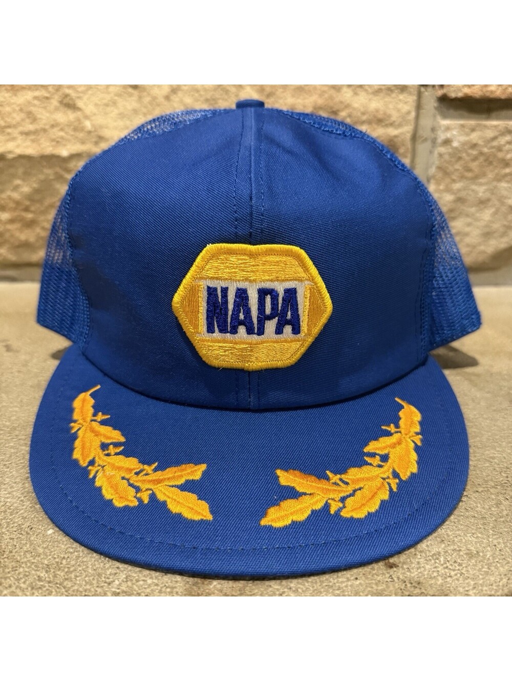 Vintage NAPA Auto Parts Trucker Hat Snapback Mesh Scrambled Eggs Louisville 80s